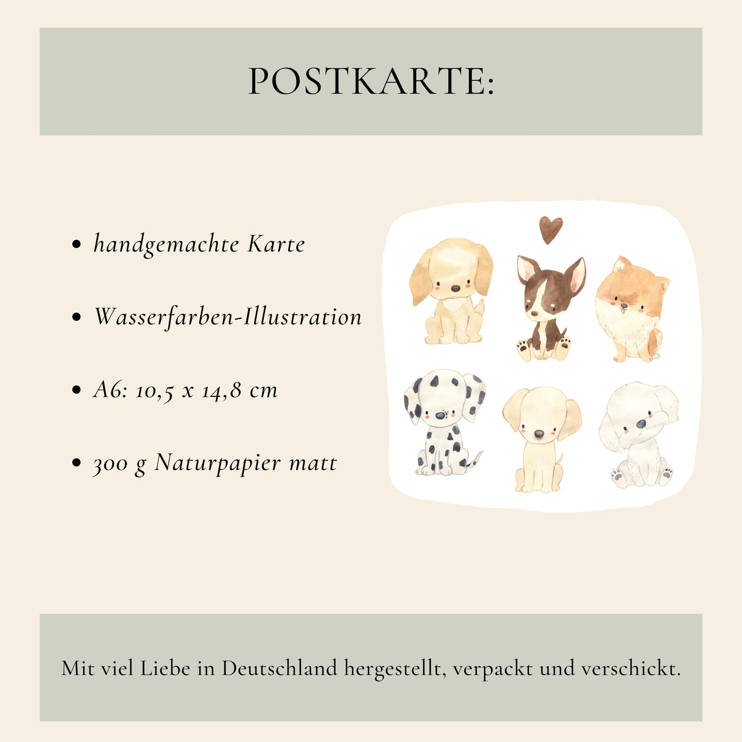 Karte Hunderassen A6