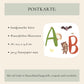 Karte ABC der Tiere A6
