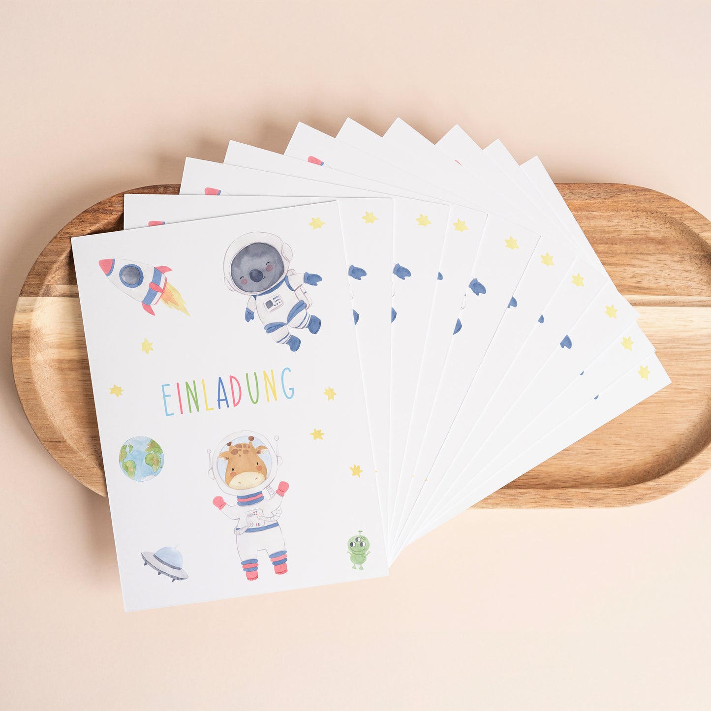 Einladung Kindergeburtstag Astronauten A6