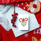 Mini Weihnachtskarte Mistelzweig A7