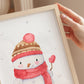 Weihnachtsposter Schneemann A3, A4 & A5