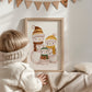 Weihnachtsposter Familie Schneemann A3, A4 & A5