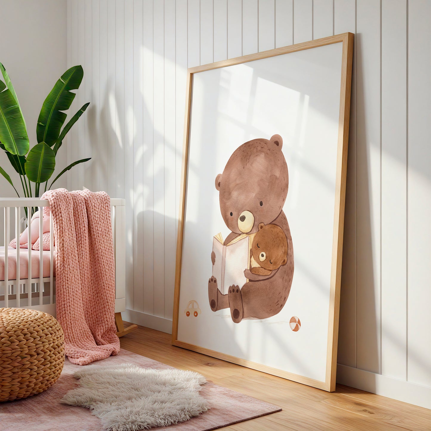 Poster Mama/Papa Bär und Baby A4 & A3
