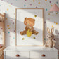 Poster Bär mit Bienenstock A4 & A3 Poster