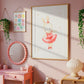 Poster Ballerina Hase Spitze A4 & A3