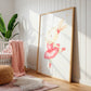 Poster Ballerina Hase Sprung A4 & A3