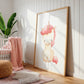 Poster Einhorn mit Sternen A4 & A3
