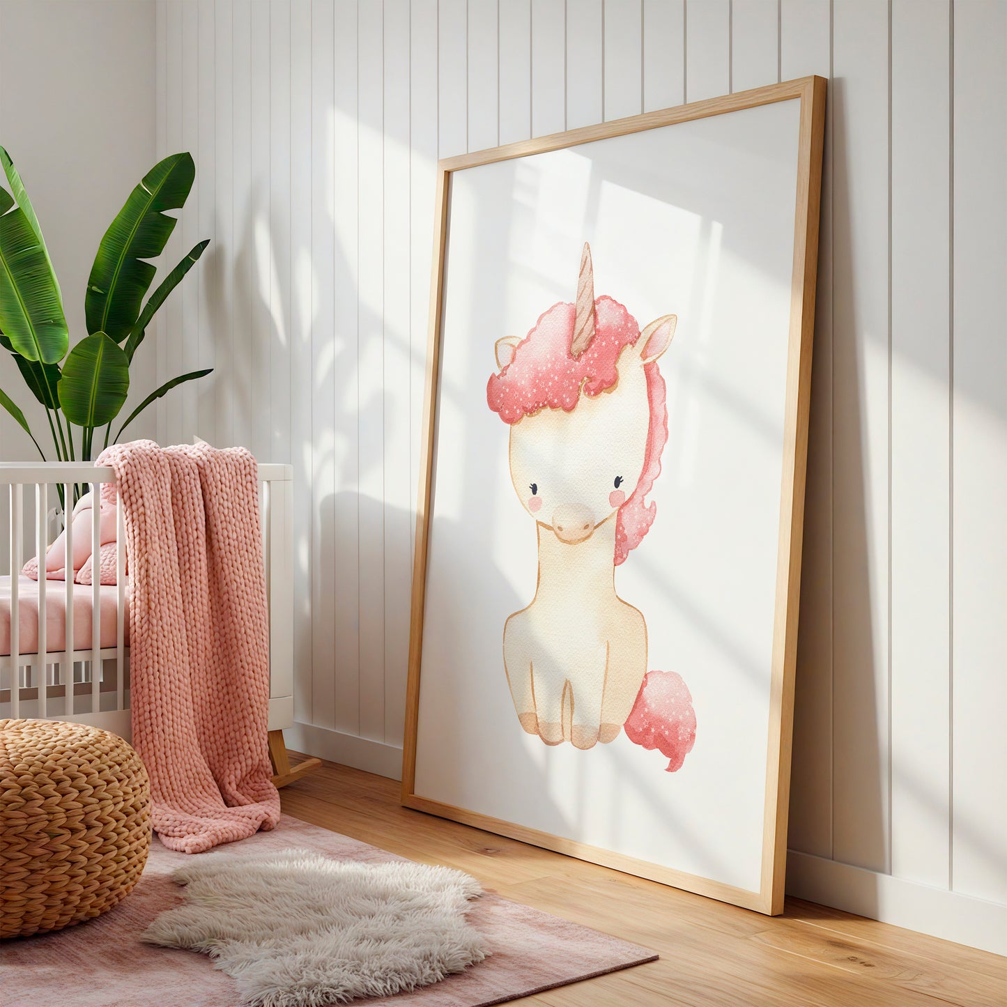Poster Einhorn mit Sternen A4 & A3