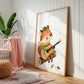 Poster Fuchs & Gitarre A4 & A3