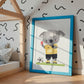 Poster Fußball Koala Schiedsrichter A4 & A3
