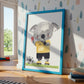 Poster Fußball Koala Schiedsrichter A4 & A3