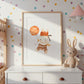Poster Hase mit Ballon A4 & A3