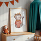 Poster Katze Vintage A4 & A3