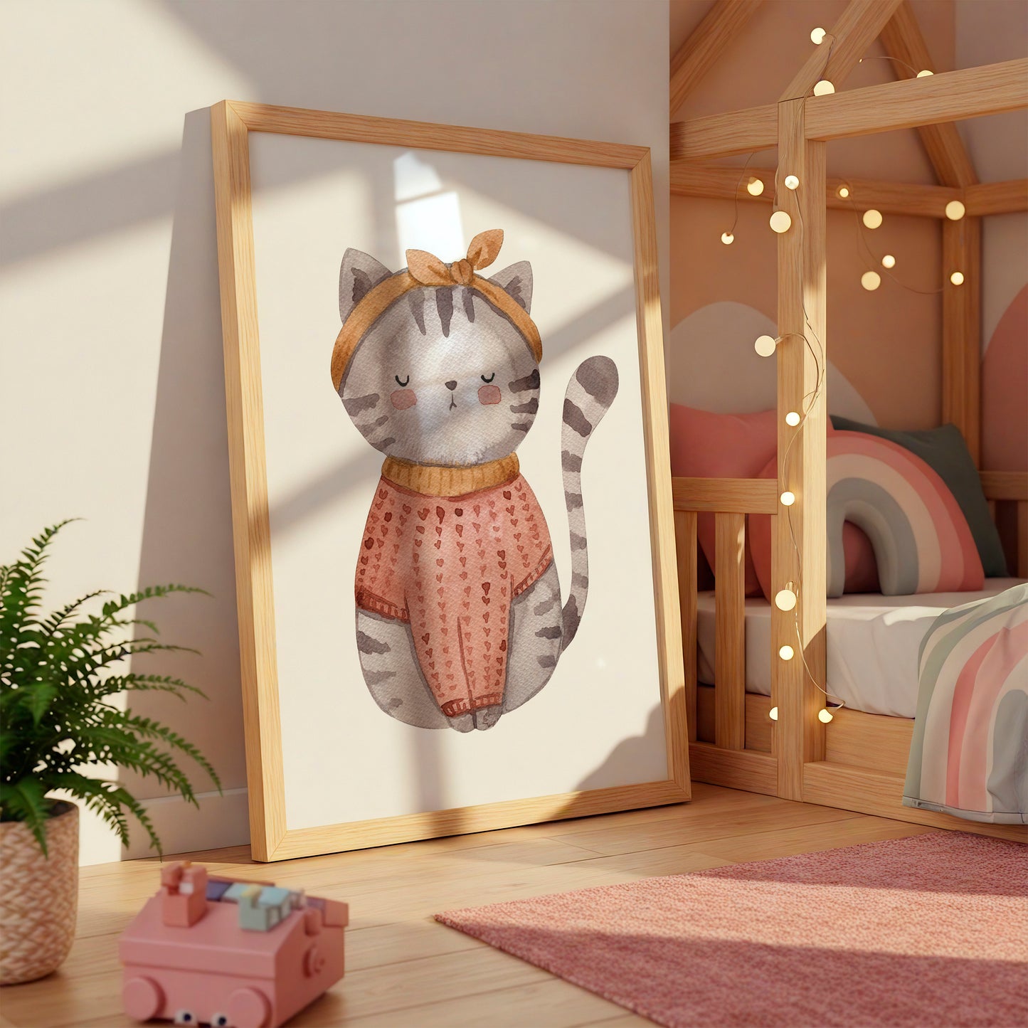 Poster Katze Vintage A4 & A3
