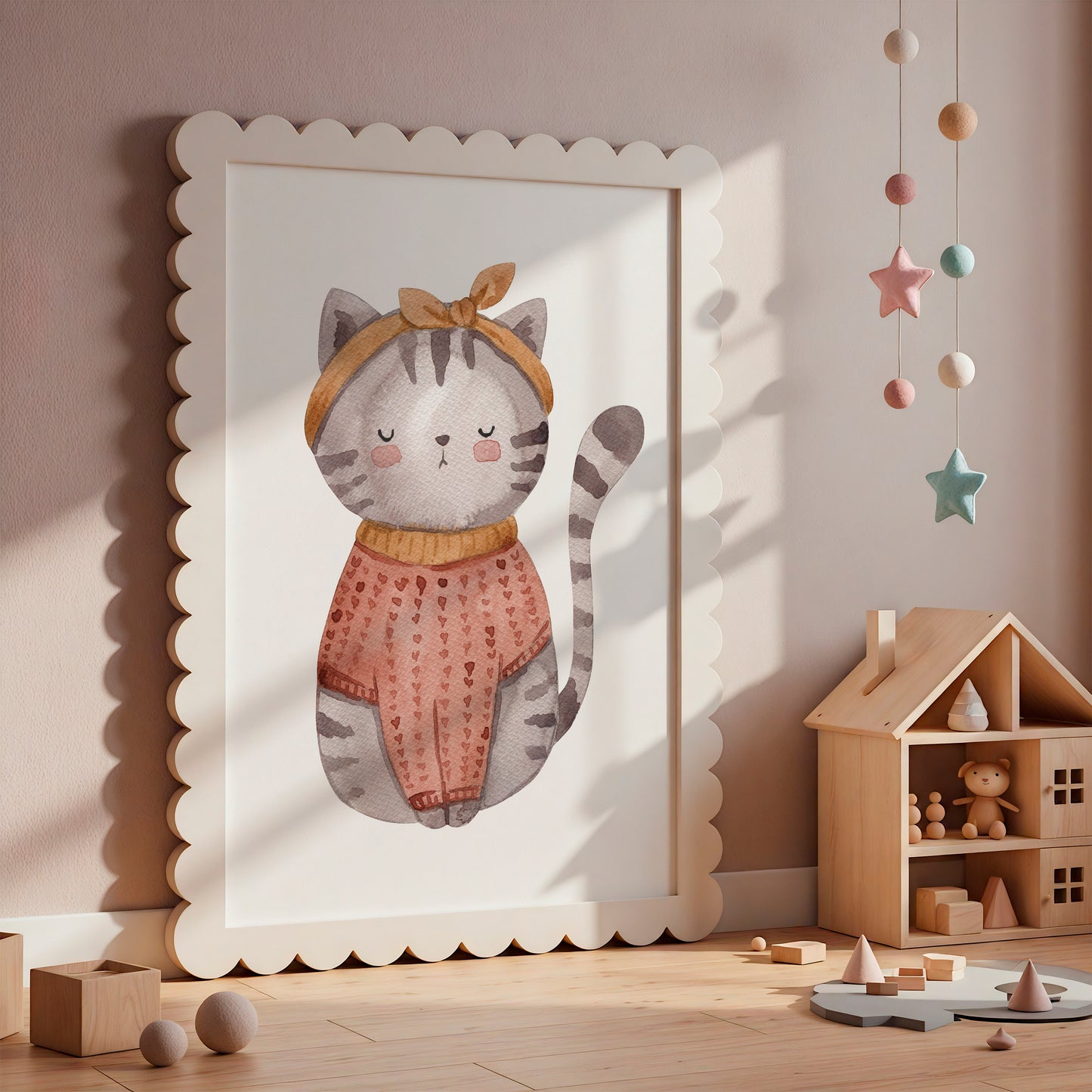 Poster Katze Vintage A4 & A3