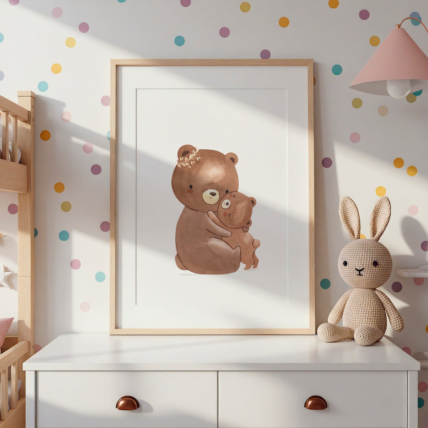 Poster Mama Bär und Baby A4 & A3