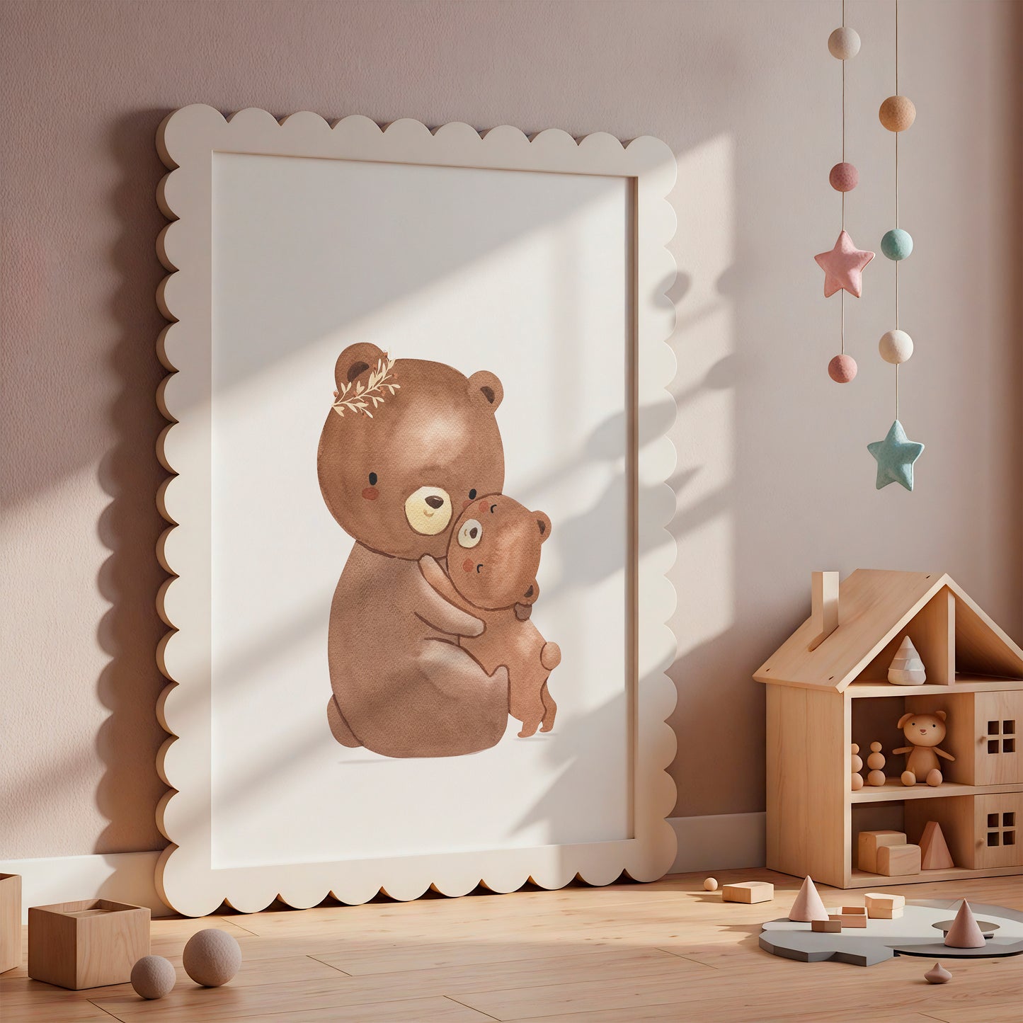 Poster Mama Bär und Baby A4 & A3