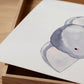Poster Mama Elefant und Baby A4 & A3