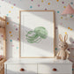 Poster Qualle grün A3 & A4