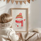 Weihnachtsposter Schneemann A3, A4 & A5