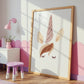 Poster Einhorn Silhouette A4 & A3