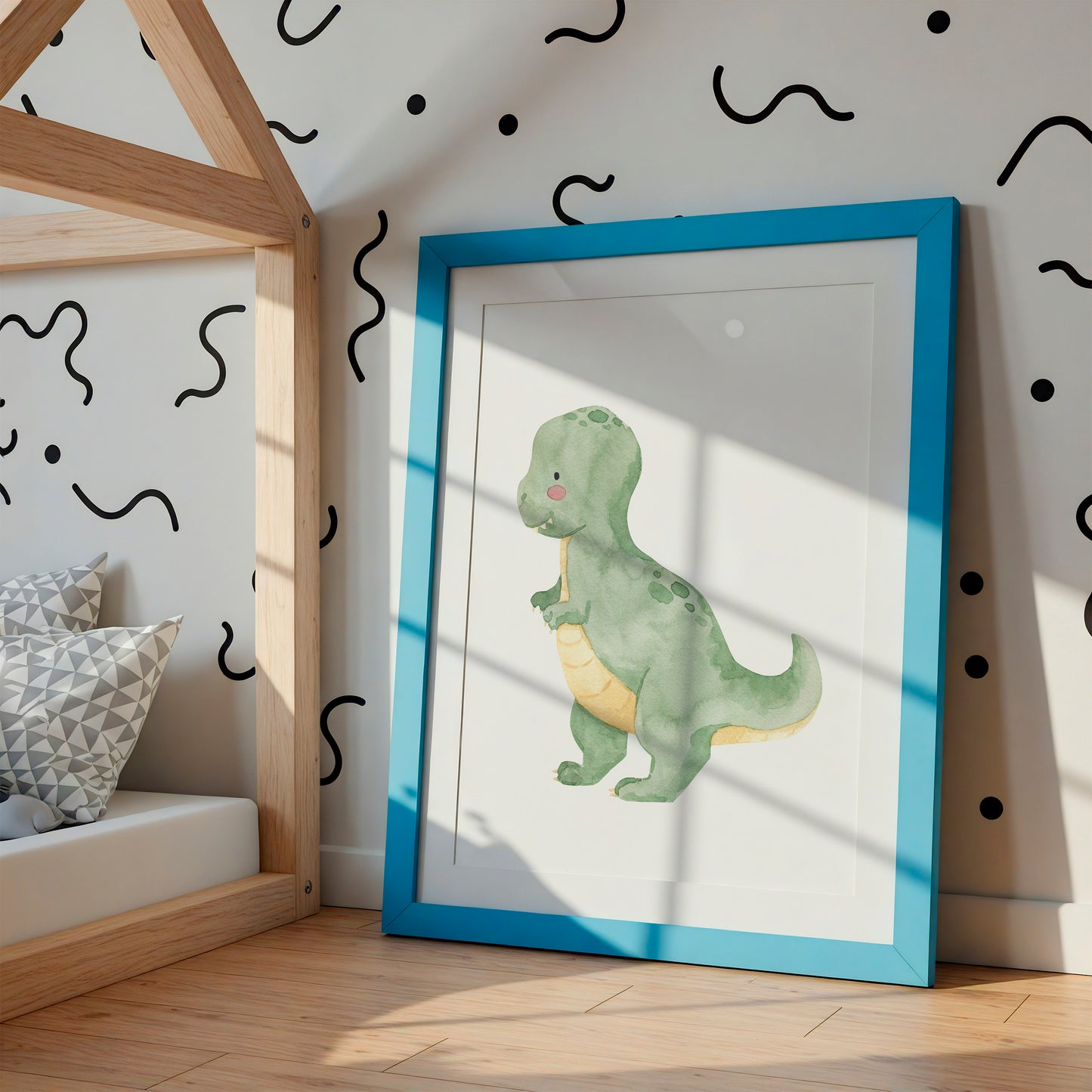 Namensposter personalisiert: Posterset Dinosaurier A4 & A3