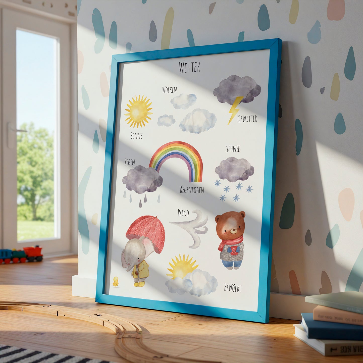 Poster Lernposter Wetter A4 & A3