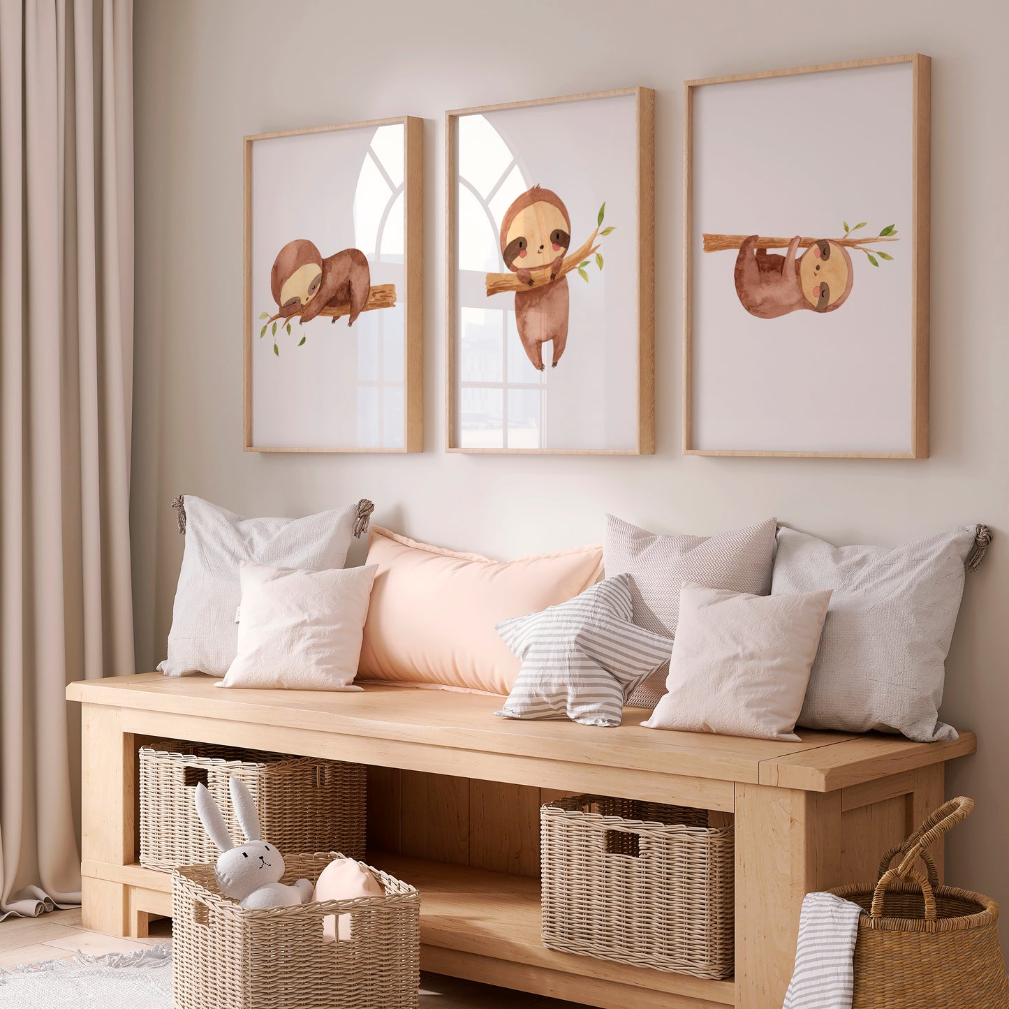 Posterset Faultier A4 & A3