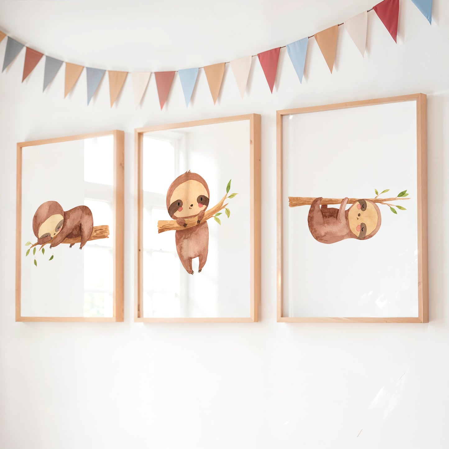 Posterset Faultier A4 & A3