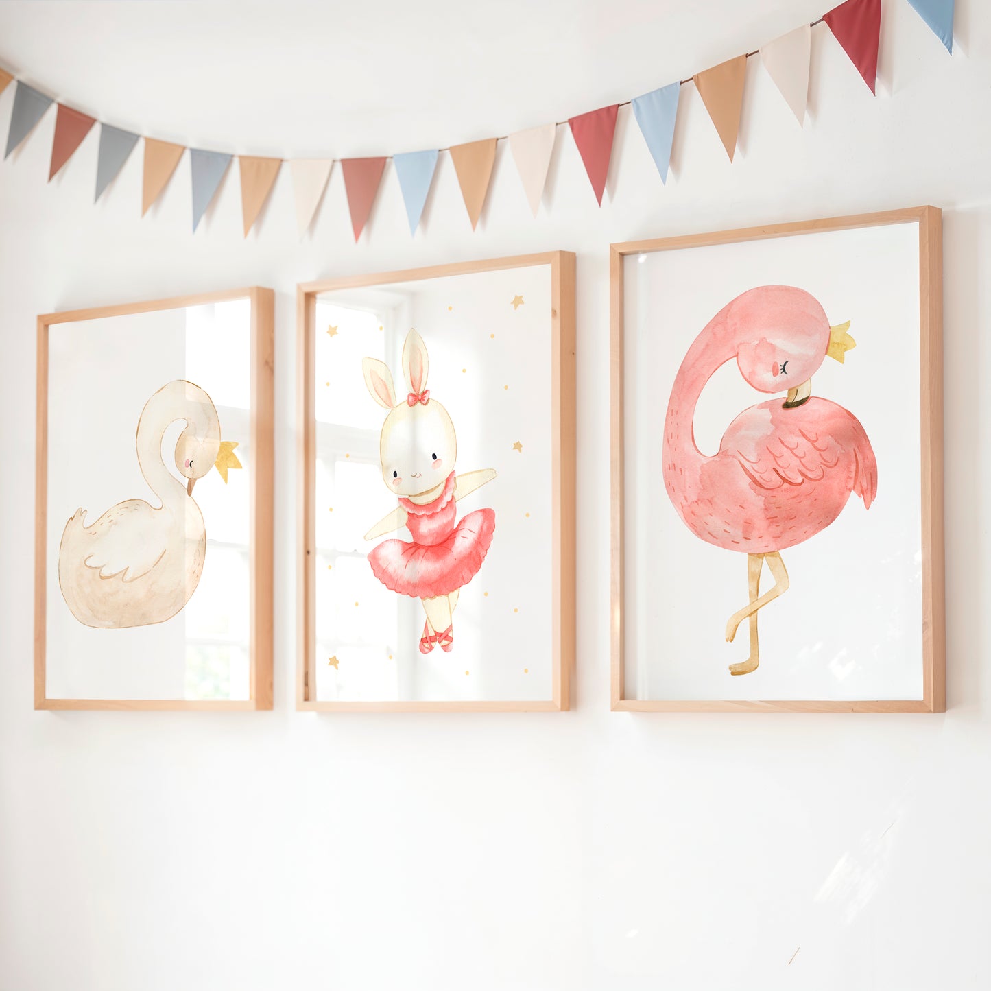 Posterset Schwanensee Ballerina A4 & A3