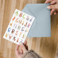 Karte ABC der Tiere A6