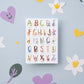 Karte ABC der Tiere A6