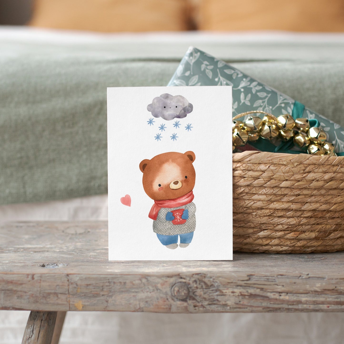 Karte Bär im Schnee A6
