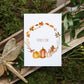 Karte Herbstliebe Herbstkranz & Kürbis A6