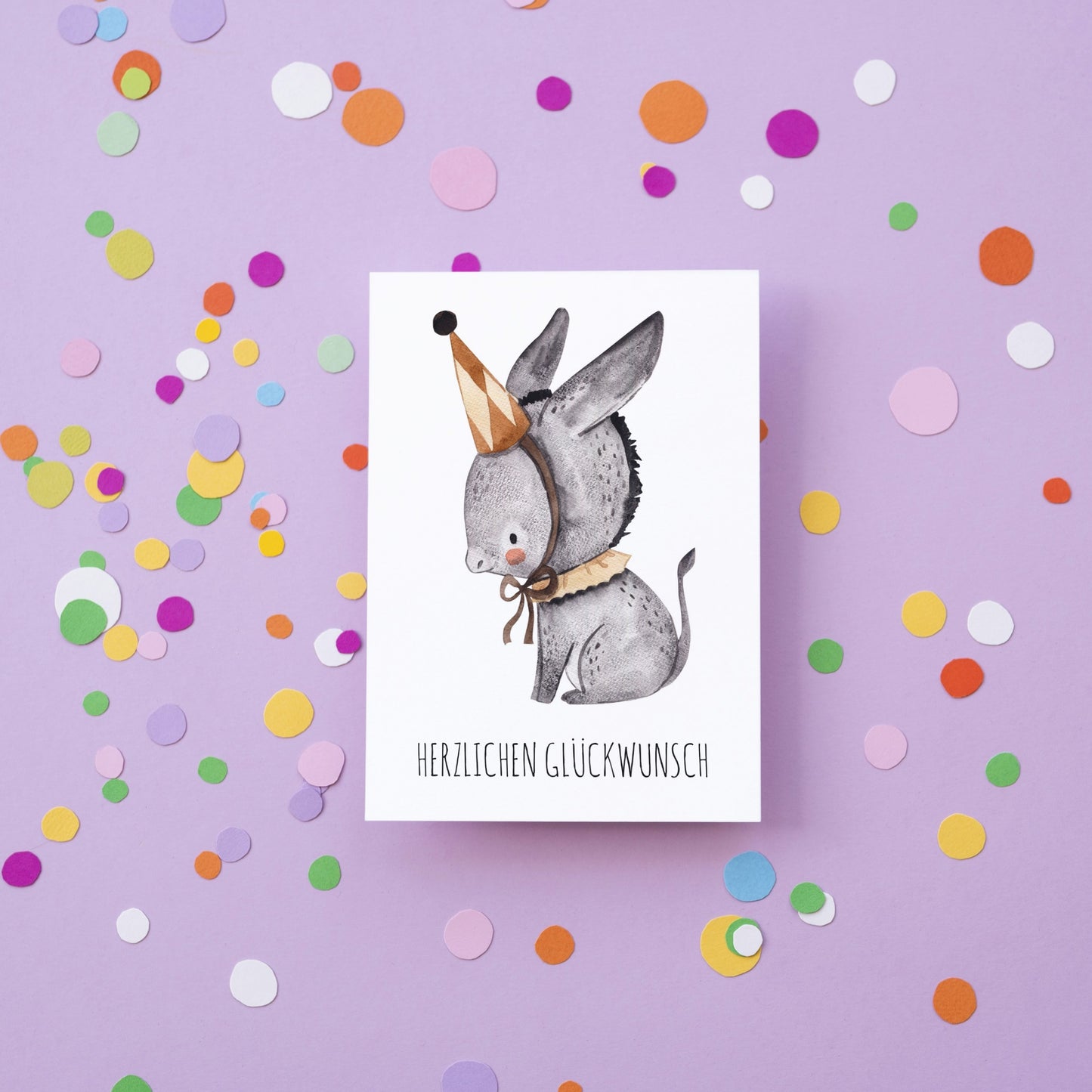 Karte Esel Herzlichen Glückwunsch A6