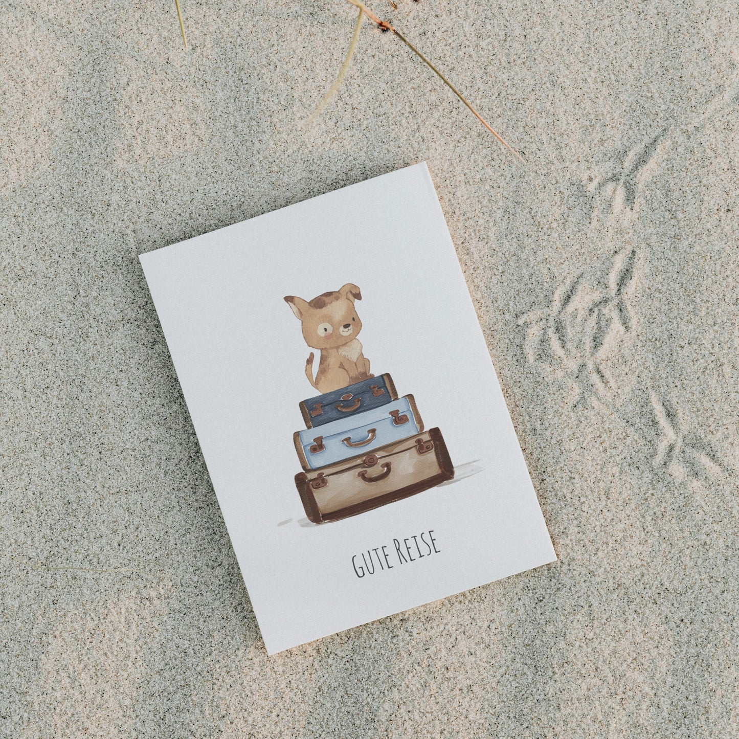 Karte Gute Reise Hund A6