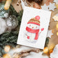 Weihnachtskarte Schneemann A6