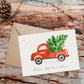 Weihnachtskarte Auto & Weihnachtsbaum Frohe Weihnachten A6