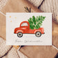 Weihnachtskarte Auto & Weihnachtsbaum Frohe Weihnachten A6