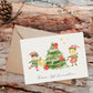 Weihnachtskarte Elfen & Weihnachtsbaum Frohe Weihnachten A6