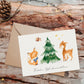 Weihnachtskarte Waldtiere Frohe Weihnachten A6