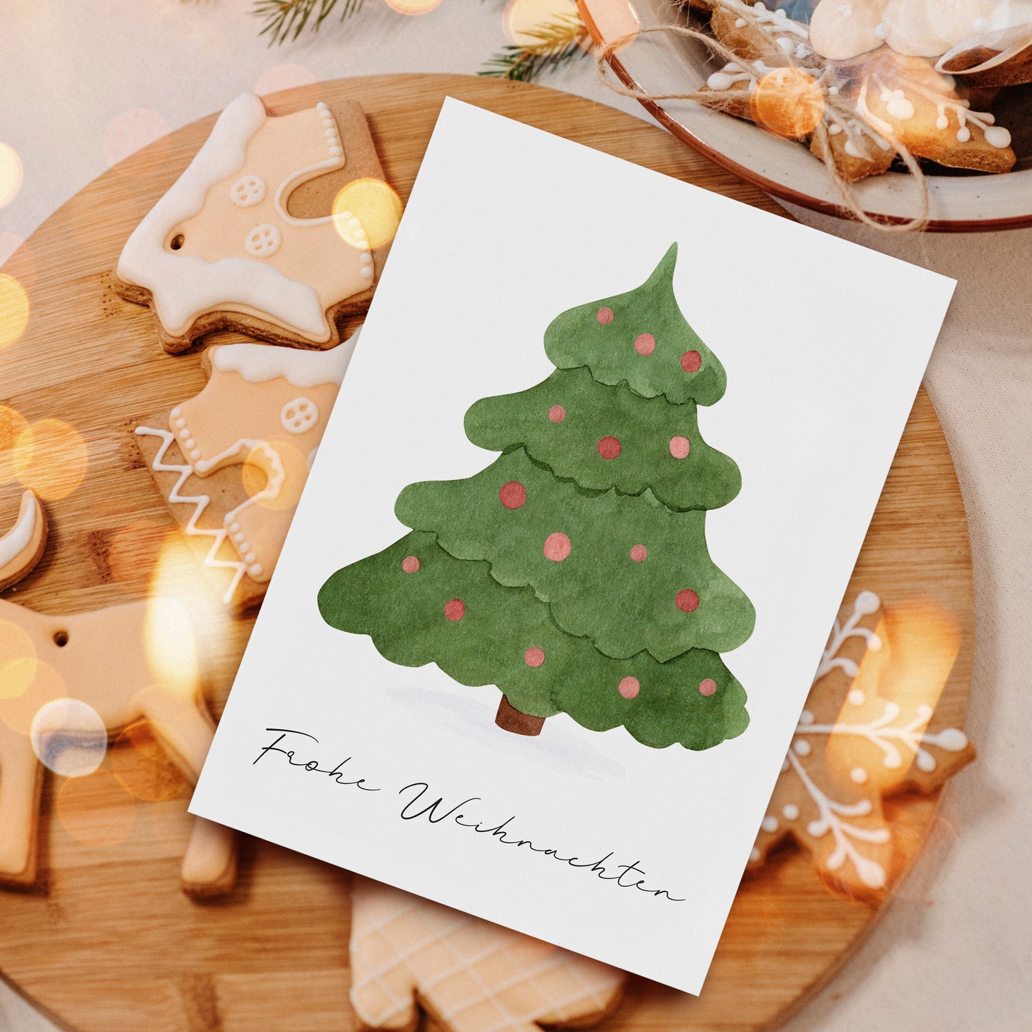 Weihnachtskarte Weihnachtsbaum Frohe Weihnachten A6