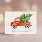 Weihnachtskarte Auto & Weihnachtsbaum Frohe Weihnachten A6