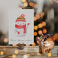 Weihnachtskarte Schneemann Frohe Weihnachten A6
