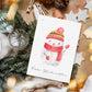 Weihnachtskarte Schneemann Frohe Weihnachten A6