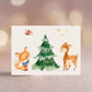 Weihnachtskarte Waldtiere A6