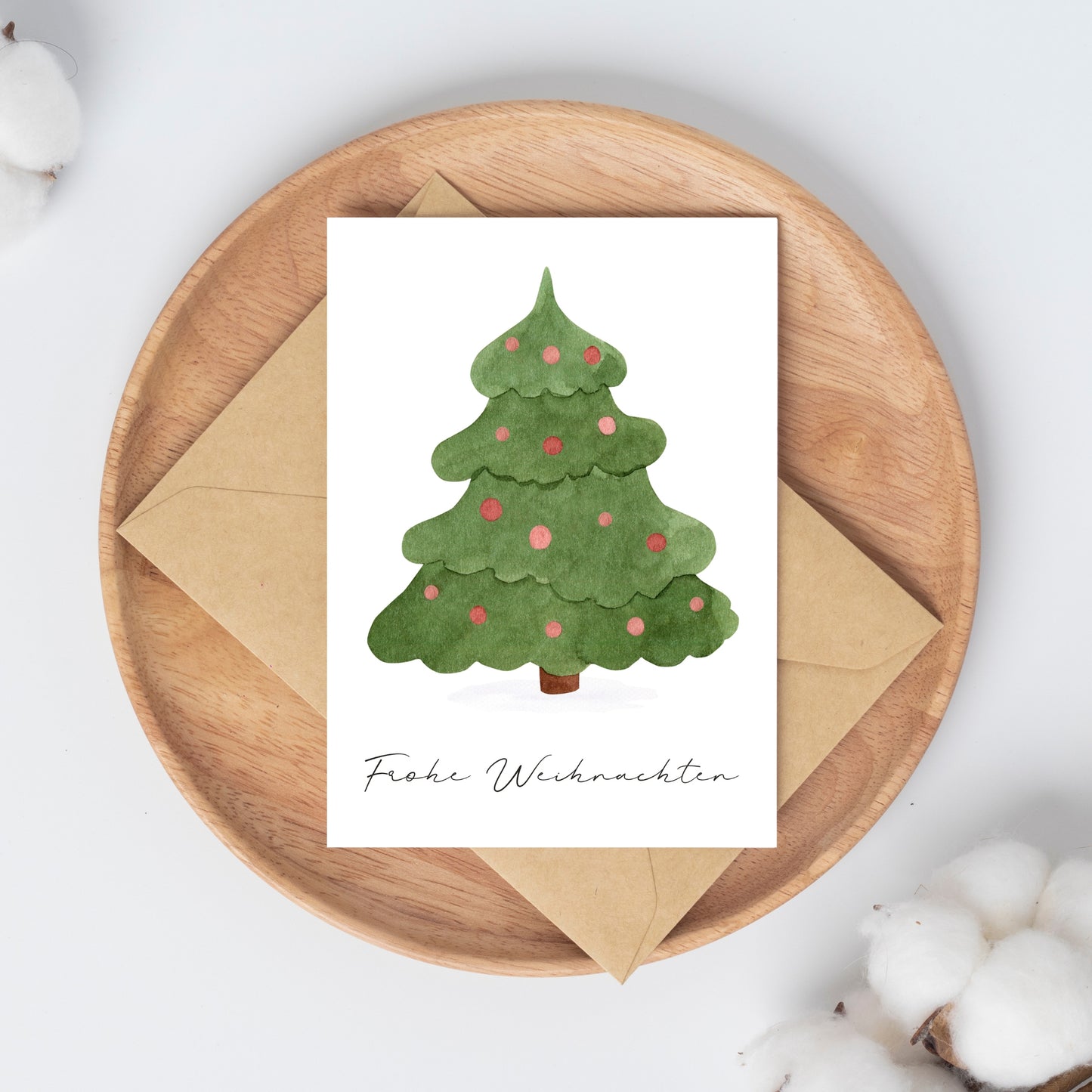 Weihnachtskarte Weihnachtsbaum Frohe Weihnachten A6