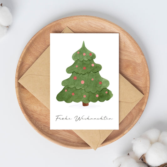 Weihnachtskarte Weihnachtsbaum Frohe Weihnachten A6