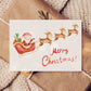 Weihnachtskarte Weihnachtsschlitten Merry Christmas A6