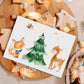 Weihnachtskarte Waldtiere A6